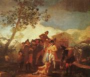 Francisco de Goya Blind Man Playing the Guitar oil